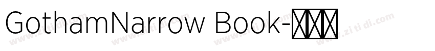 GothamNarrow Book字体转换